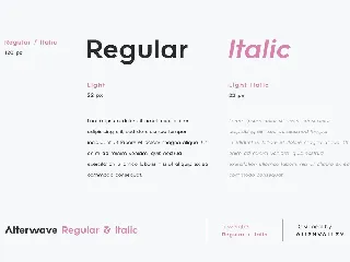 Alterwave - Font Family