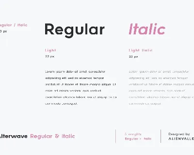 Alterwave - Font Family