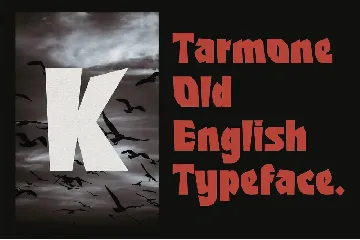 Tarmone - Sharp Blackletter Display font