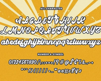 Syndicate - Retro Bold Script Font