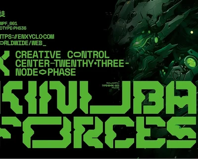 NCL Robowapix - Cyberpunk Futuristic Techno Font