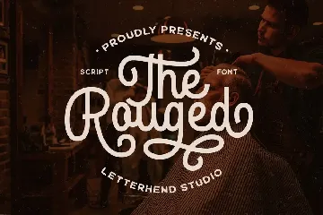 The Roughed Script font