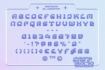 Eastback Y2k font