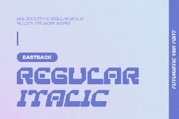 Eastback Y2k font