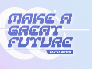 Eastback Y2k font
