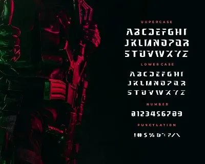 Brigade - Modern Techno Military Font Typeface