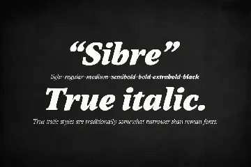 Sibre font