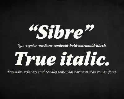 Sibre font