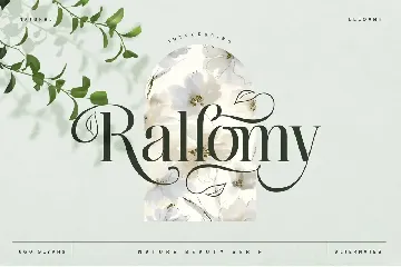 Rallomy Nature Beauty Serif font