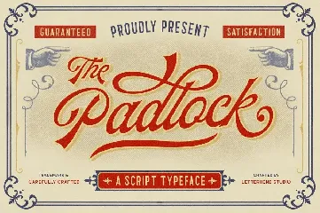 Padlock Script font