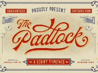 Padlock Script font