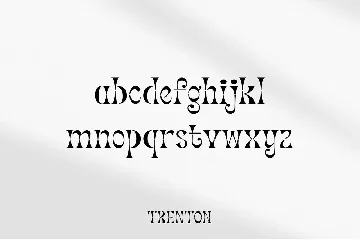 Trenton - Stencil Display font