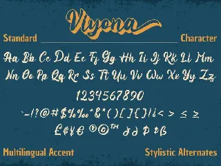 Viyona - Vintage Display Font