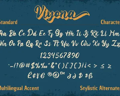 Viyona - Vintage Display Font