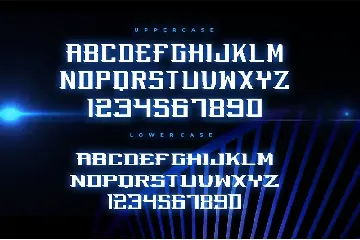 Quattro - Modern Futuristic racing gaming font