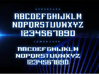 Quattro - Modern Futuristic racing gaming font