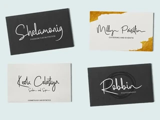 Bluelight - Signature Script font