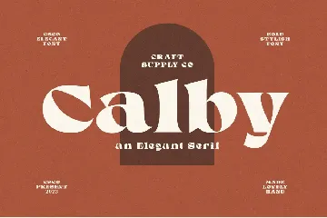 Calby - Elegant Serif Font