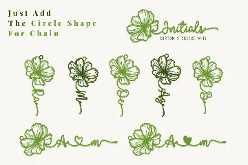 Amanda Birth Flower - An Ornament Script Font