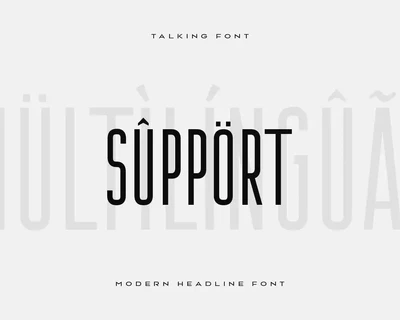 Talking - Modern Headline Condensed Font