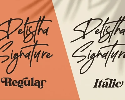 Delistha Signature Signature Script font