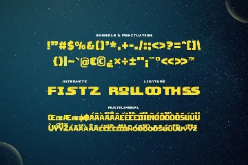 Starburst - A Space Futuristic Font