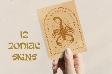 Scorpio - Quirky Astrology Typeface font