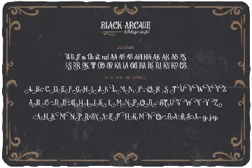 Black Arcade Font Pack (Vintage Font Combination)