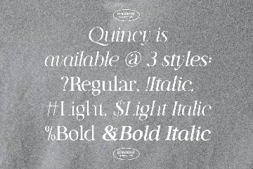 Quincy Serif font