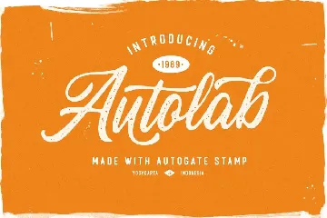 Autogate Stamp font