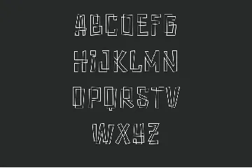 Tangle - Line Art Typeface font