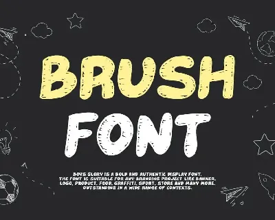 Boys Glory - Brush Font