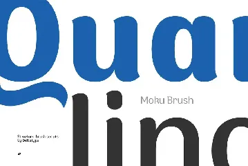 Moku Brush font