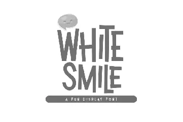 White Smile font