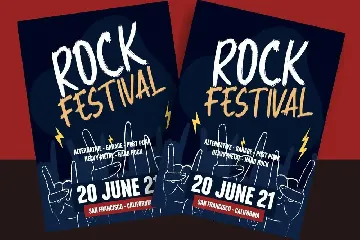 Rocking Rock & Roll Advertisement Font