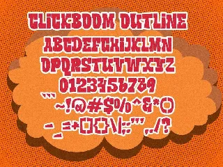 Clickboom font