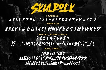 Skulrock Hard Display Typeface font