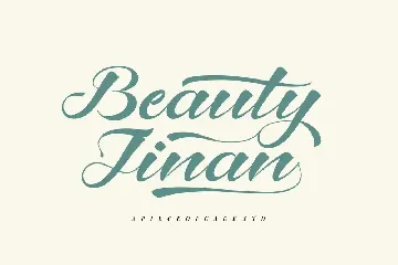 Beauty Jinan - A Script Font