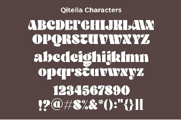 Qitella font