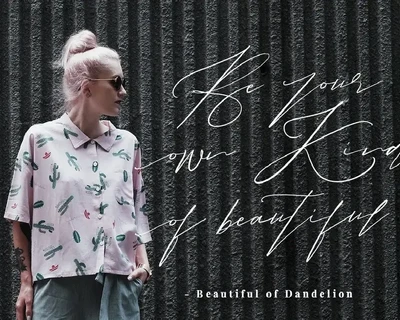 Beauty of Dandelion Script Wedding Font