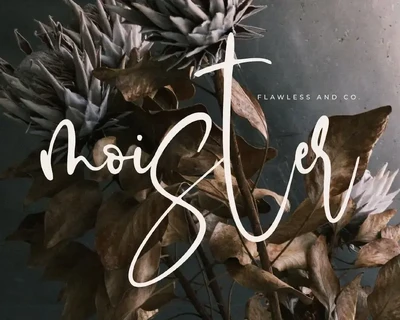 Moister Script font