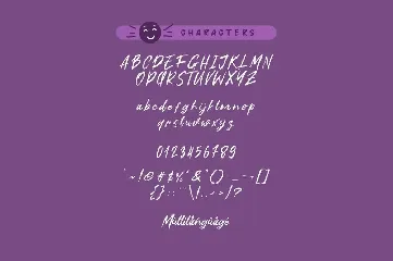 Mauve Smile font