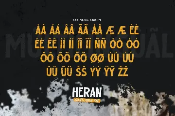 HERAN - All Caps Display Font