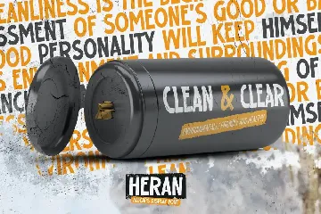 HERAN - All Caps Display Font