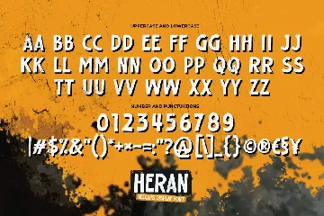 HERAN - All Caps Display Font