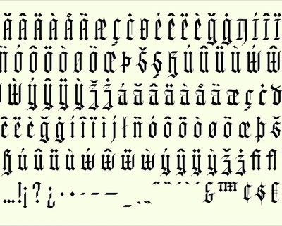 Fayte Blackletter gothic font