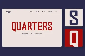 Quarters | Vintage Bold Serif font