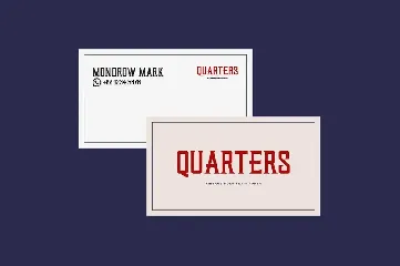 Quarters | Vintage Bold Serif font