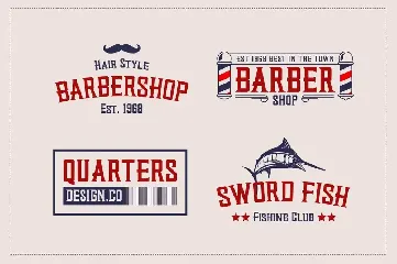 Quarters | Vintage Bold Serif font