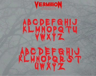 Vermillion Halloween Font
